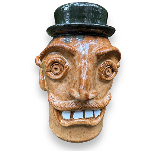 Stanley Ferguson 9" Face Jug Guy in a Hat DP4512